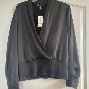 INC International Concepts Long Sleeve Blouse Top for Women Size Large NWT